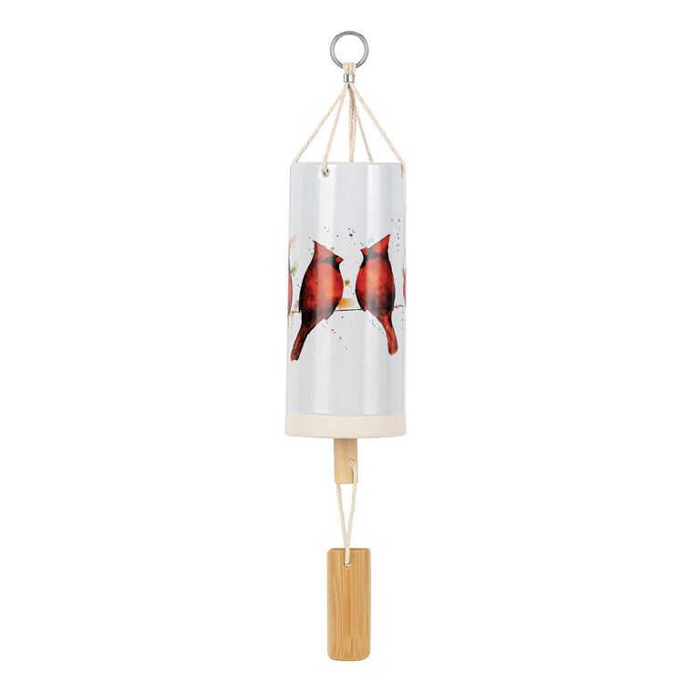 hallmark Demdaco Cardinals on a Wire Windchime 7"