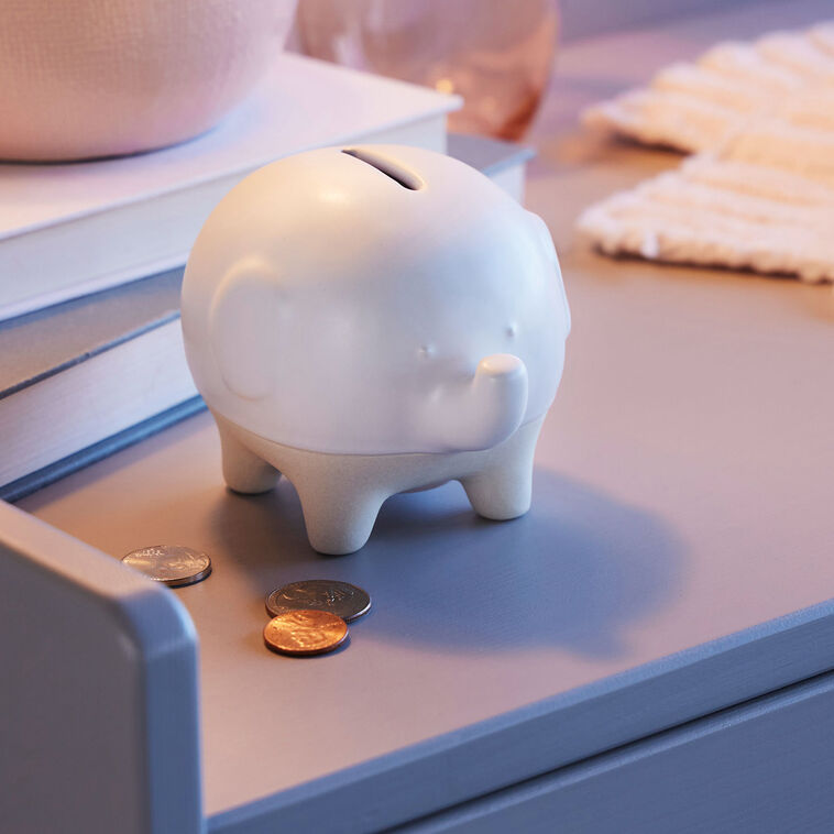 Hallmark Demdaco Ceramic Elephant Bank