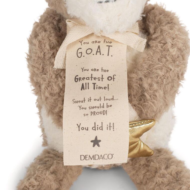 Hallmark Demdaco G.O.A.T. Goat Stuffed Animal 9"