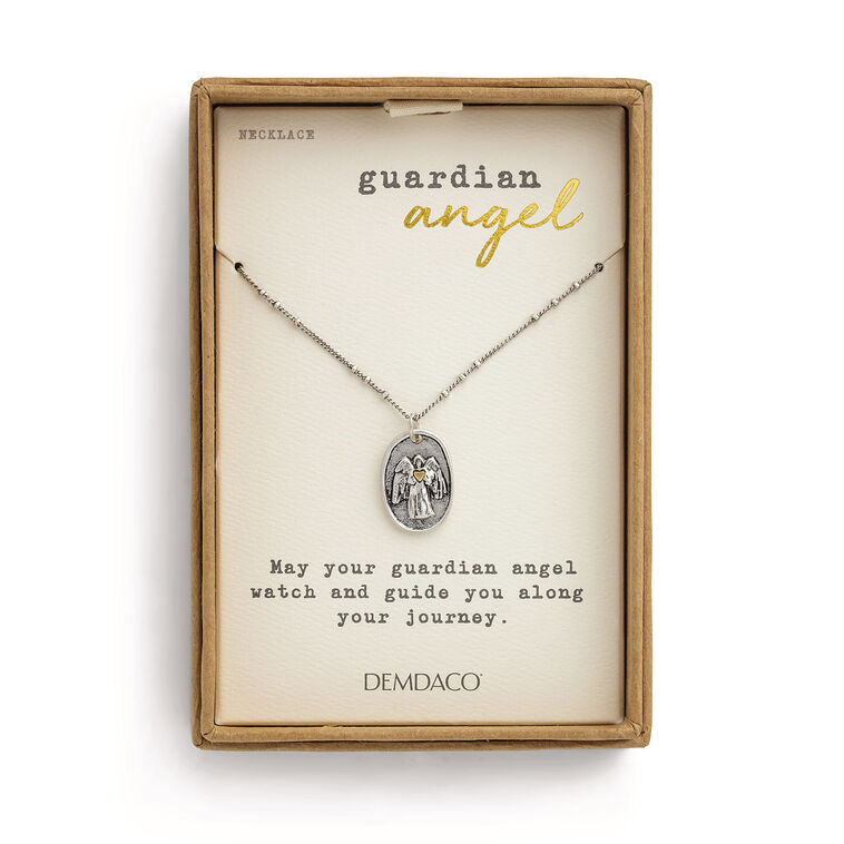 Hallmark Demdaco Guardian Angel Charm Necklace 18"