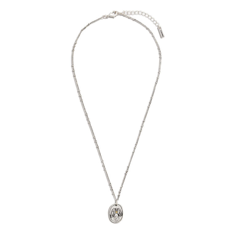 hallmark Demdaco Guardian Angel Charm Necklace 18"