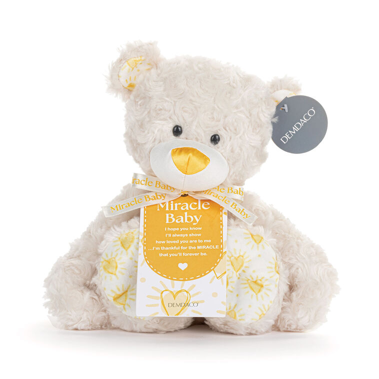 Hallmark Demdaco Miracle Baby Bear Plush 13"