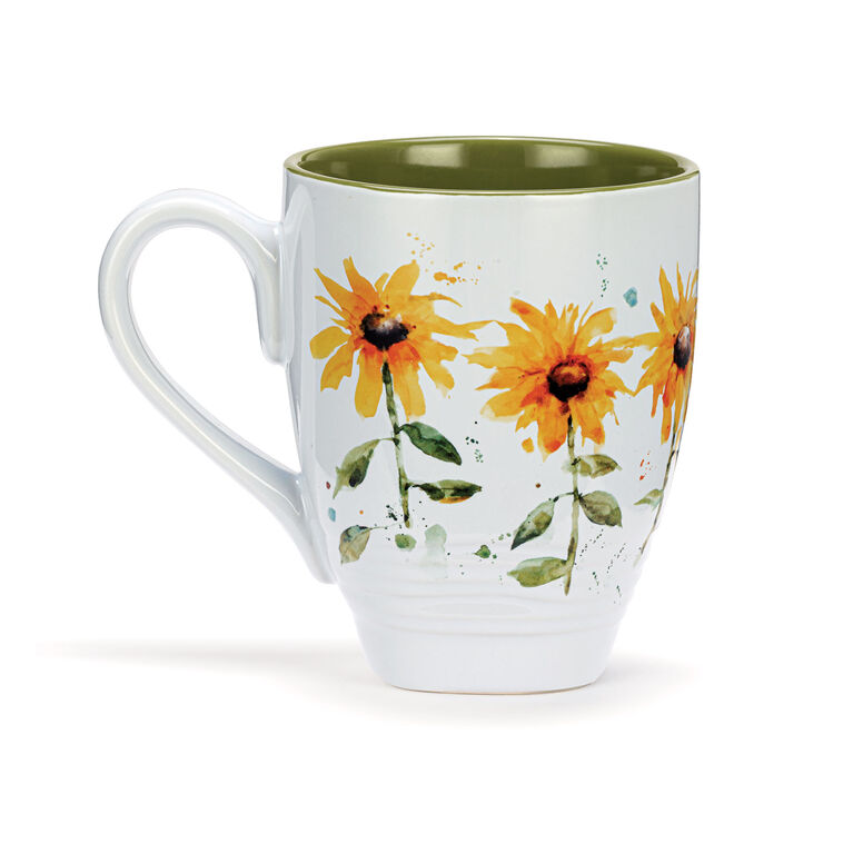 Hallmark Demdaco Sunflower Field Mug 15 Oz