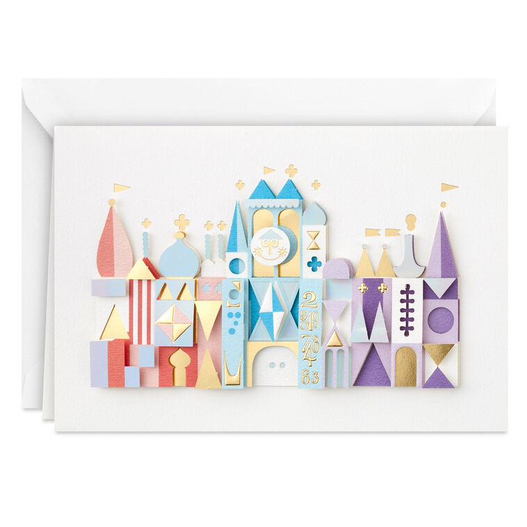hallmark Disney It’s a Small World Blank Card