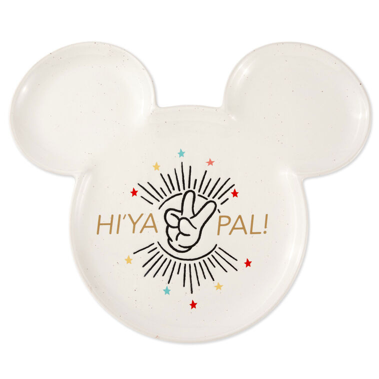 Hallmark Disney Mickey Mouse Ears Ceramic Platter