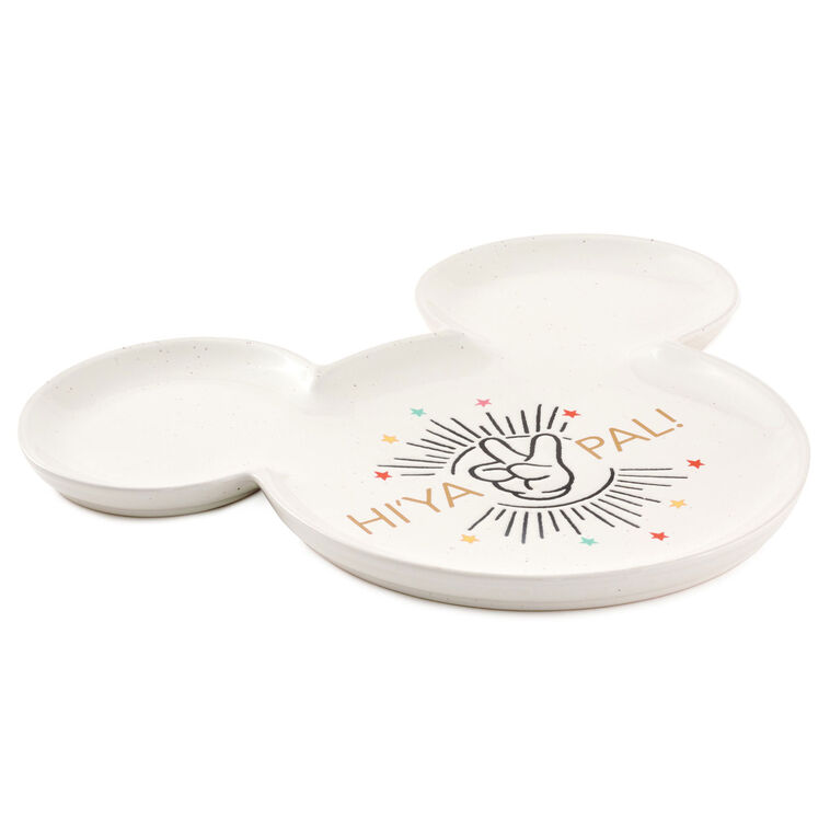 hallmark Disney Mickey Mouse Ears Ceramic Platter