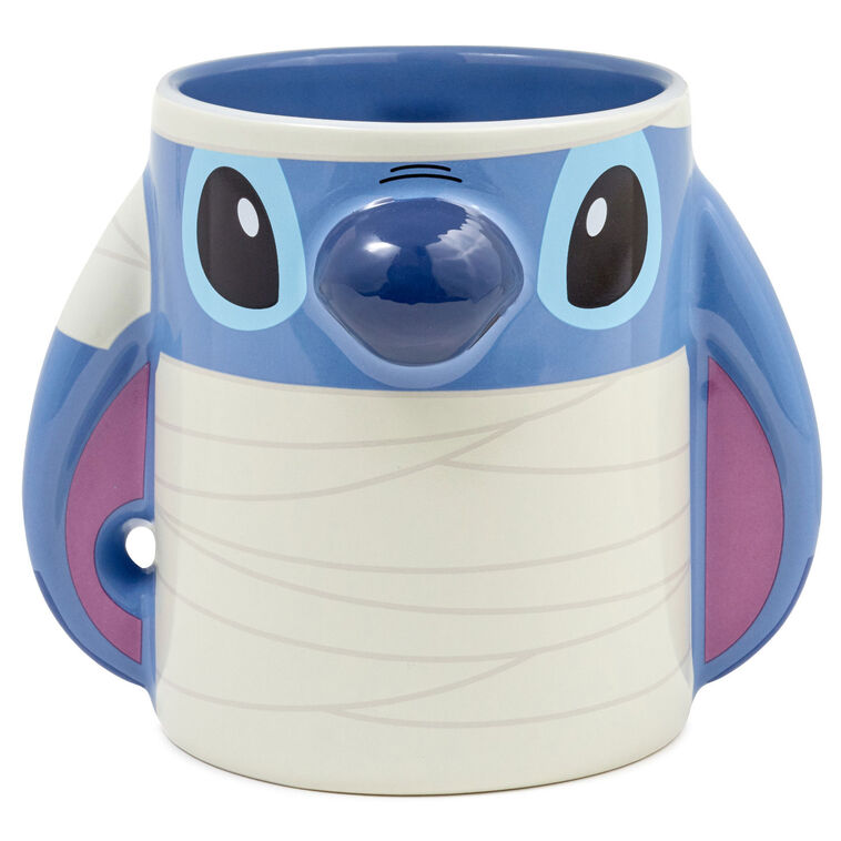 Hallmark Disney Mummy Stitch Sculpted Mug 20 Oz
