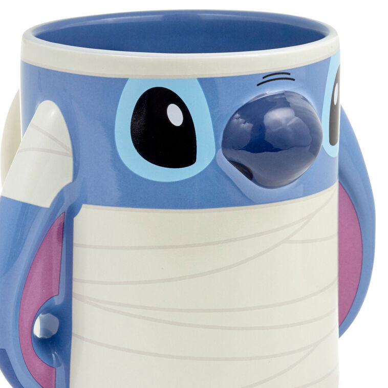 Hallmark Disney Mummy Stitch Sculpted Mug 20 Oz