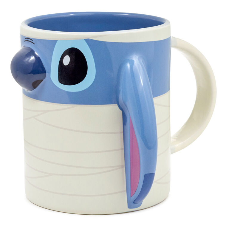 hallmark Disney Mummy Stitch Sculpted Mug 20 oz