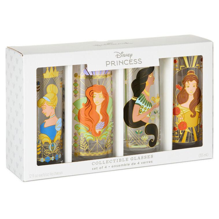 Hallmark Disney Princess Drinking Glasses Set Of 4