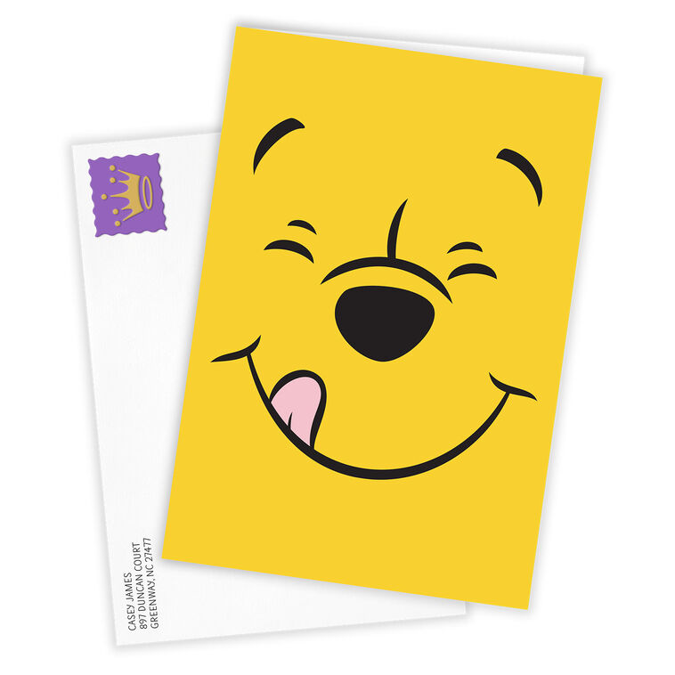Hallmark Disney Winnie The Pooh Face Custom Card