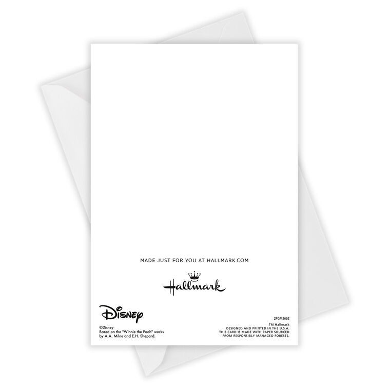 Hallmark Disney Winnie The Pooh Face Custom Card
