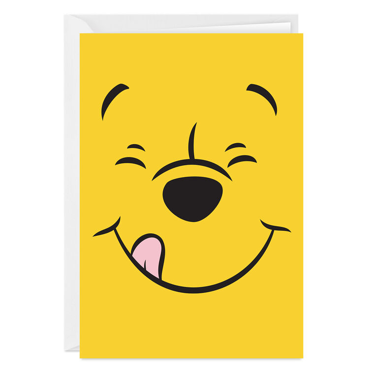 hallmark Disney Winnie the Pooh Face Custom Card