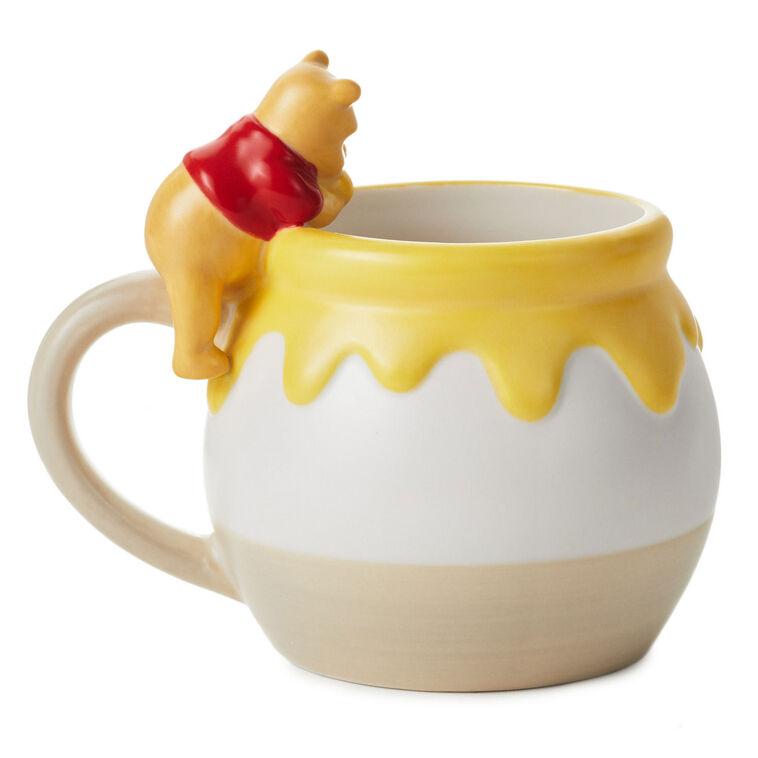 Hallmark Disney Winnie The Pooh Sculpted Mug 17 Oz