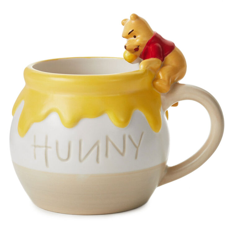 hallmark Disney Winnie the Pooh Sculpted Mug 17 oz