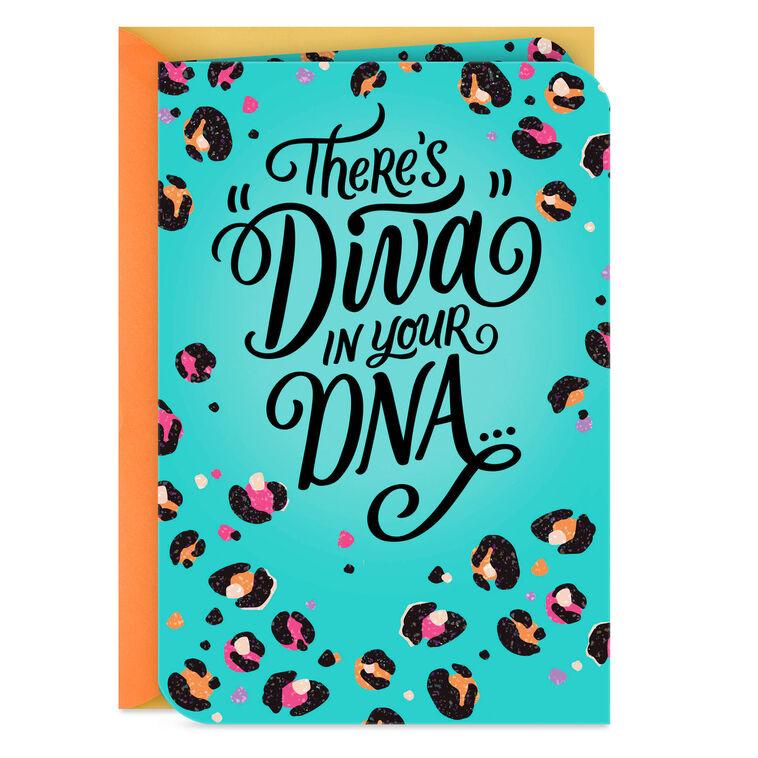 hallmark Diva in Your DNA Birthday Card for Her