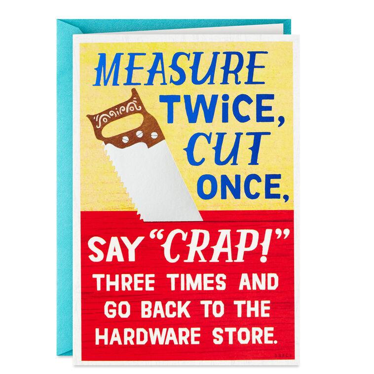 hallmark DIY Fix-It Funny Birthday Card