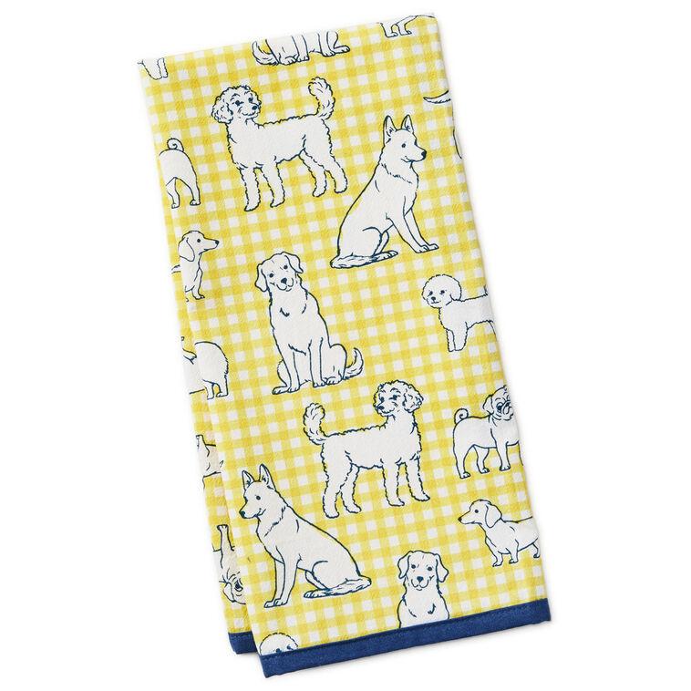 hallmark Dog Breeds Tea Towel 18x26