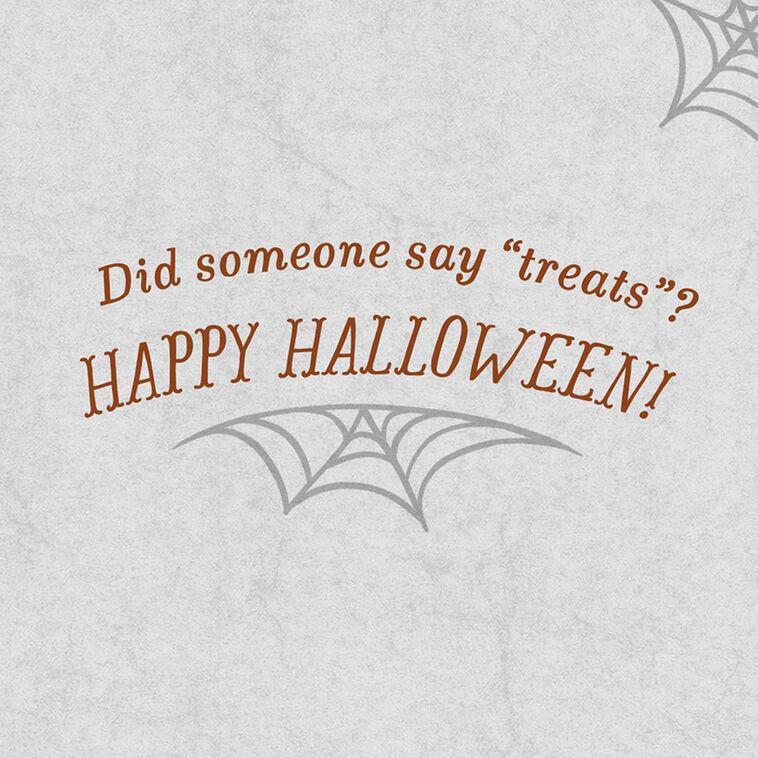 Hallmark Dog In A Ghost Costume Halloween Card