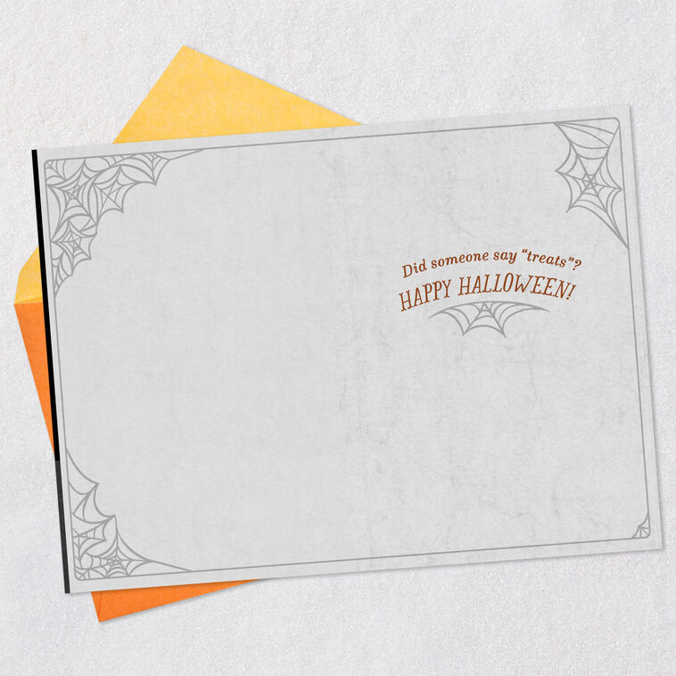 Hallmark Dog In A Ghost Costume Halloween Card