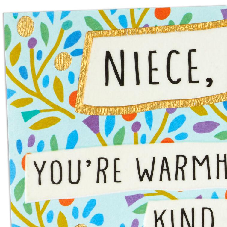 Hallmark Don't Ever Change Birthday Card For Niece