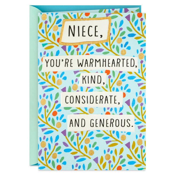 hallmark Don't Ever Change Birthday Card for Niece