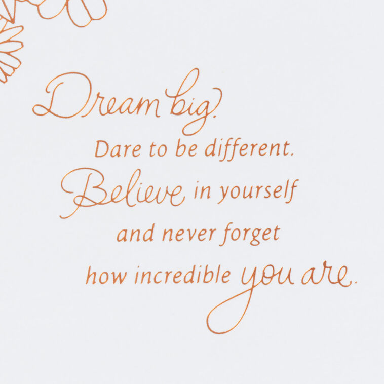 Hallmark Dream Big Birthday Card For Granddaughter