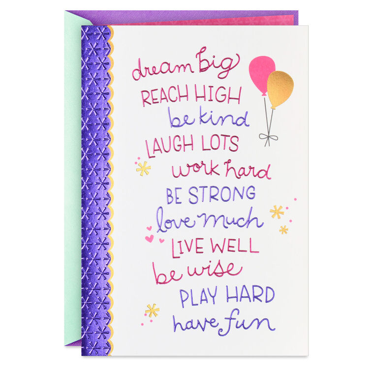 hallmark Dream Big Birthday Card