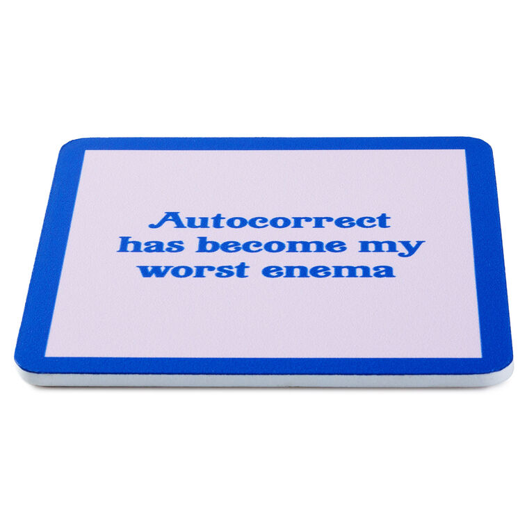 Hallmark Drinks On Me Autocorrect Funny Coaster