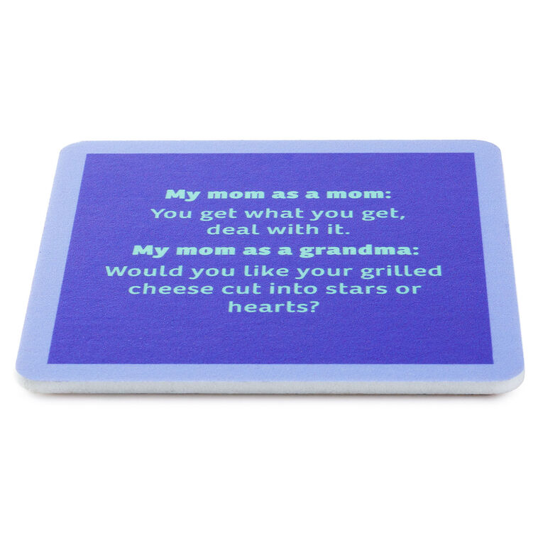 Hallmark Drinks On Me Grandma Funny Coaster