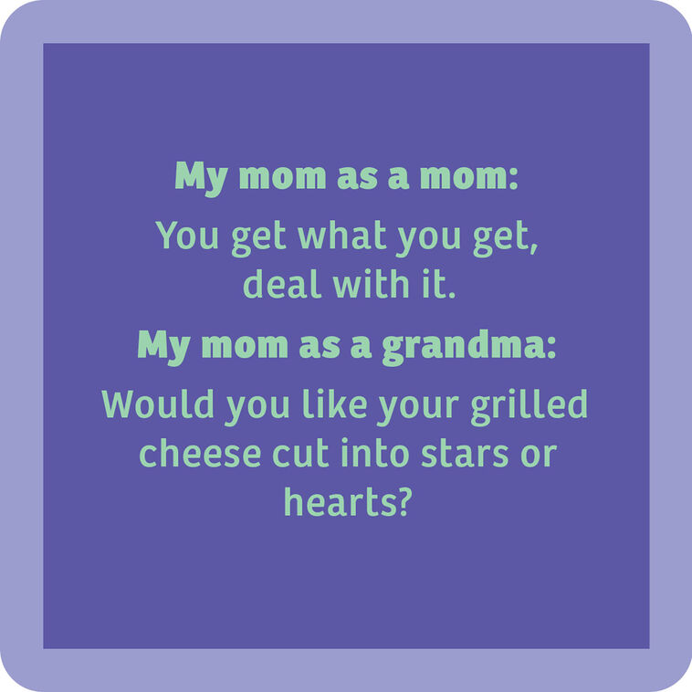 hallmark Drinks on Me Grandma Funny Coaster