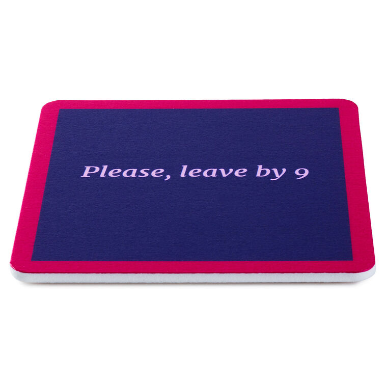 Hallmark Drinks On Me Leave By 9 Funny Coaster