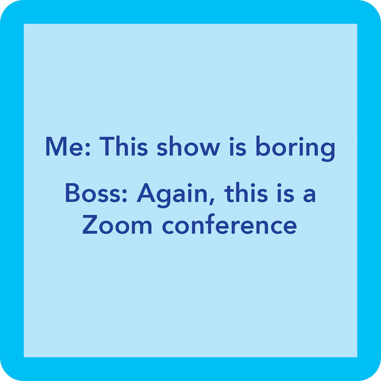 hallmark Drinks on Me Zoom Funny Coaster