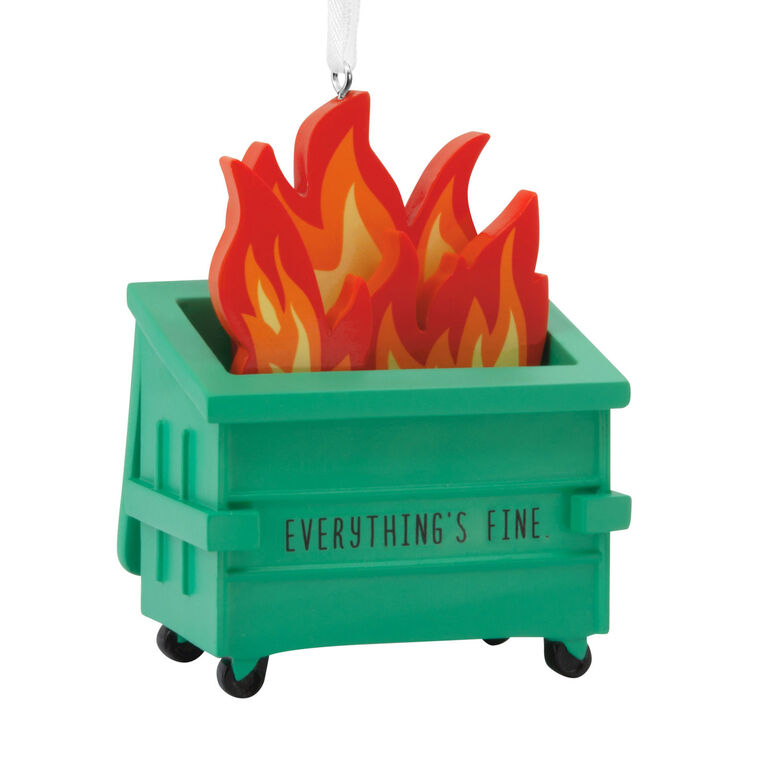 hallmark Dumpster Fire Hallmark Ornament