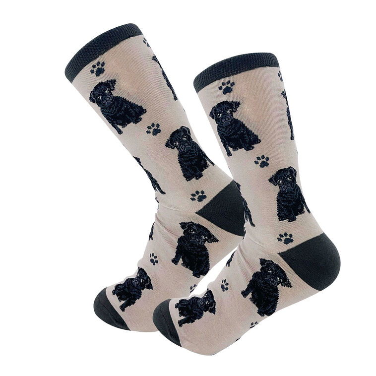 hallmark E&S Pets Black Pug Novelty Crew Socks