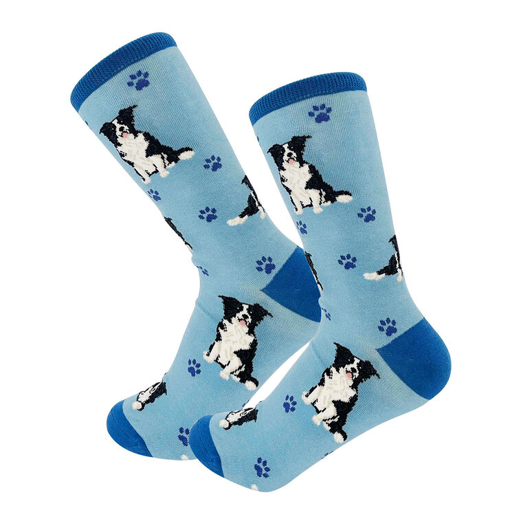 hallmark E&S Pets Border Collie Novelty Crew Socks
