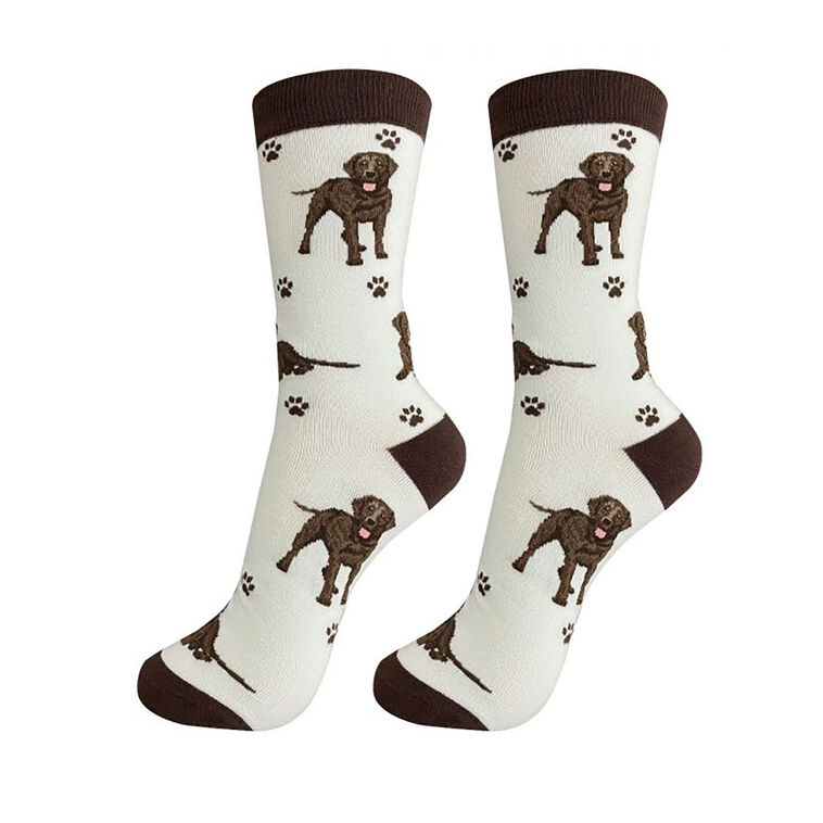 hallmark E&S Pets Chocolate Lab Novelty Crew Socks