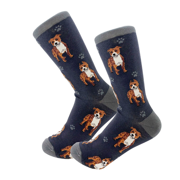 hallmark E&S Pets Pit Bull Novelty Crew Socks