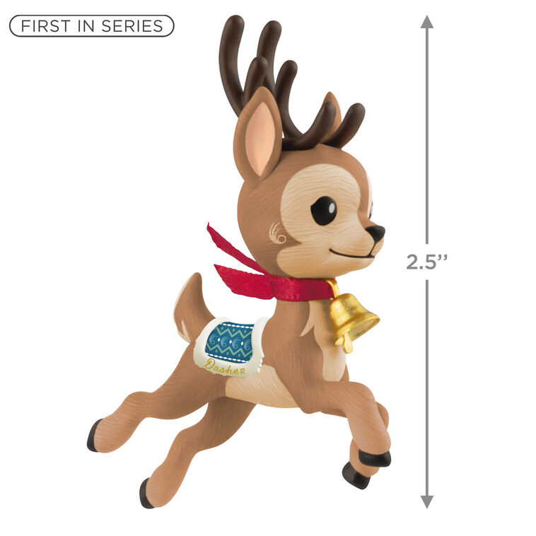 Hallmark Eight Tiny Reindeer Dasher Ornament