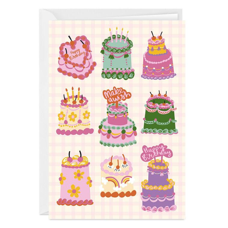 hallmark Elegant Cakes Custom Birthday Card