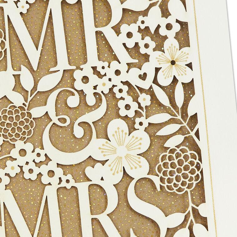 Hallmark Elegant Lace Mr. And Mrs. Wedding Card