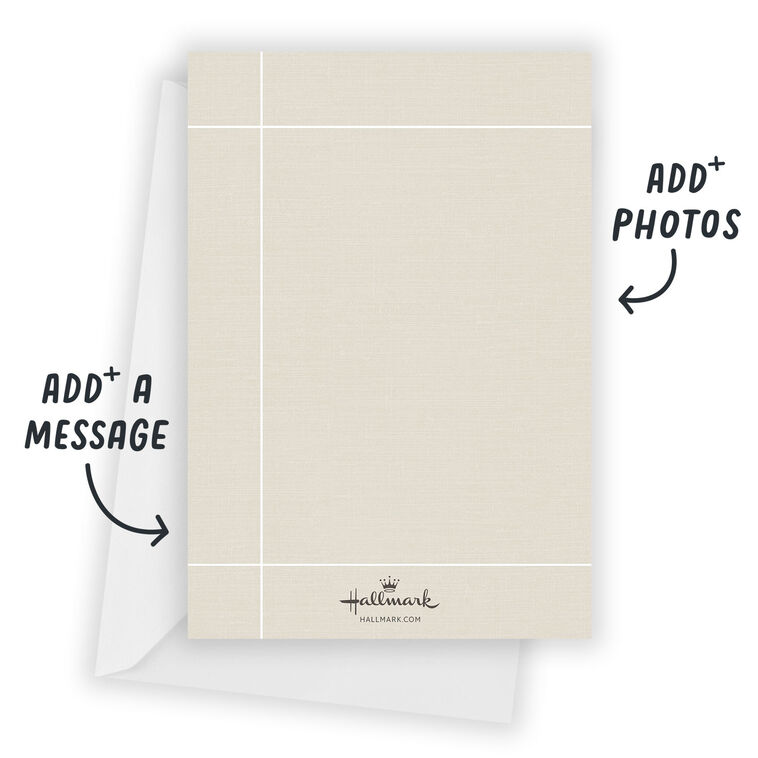 Hallmark Elegant Merry Flat Christmas Photo Card