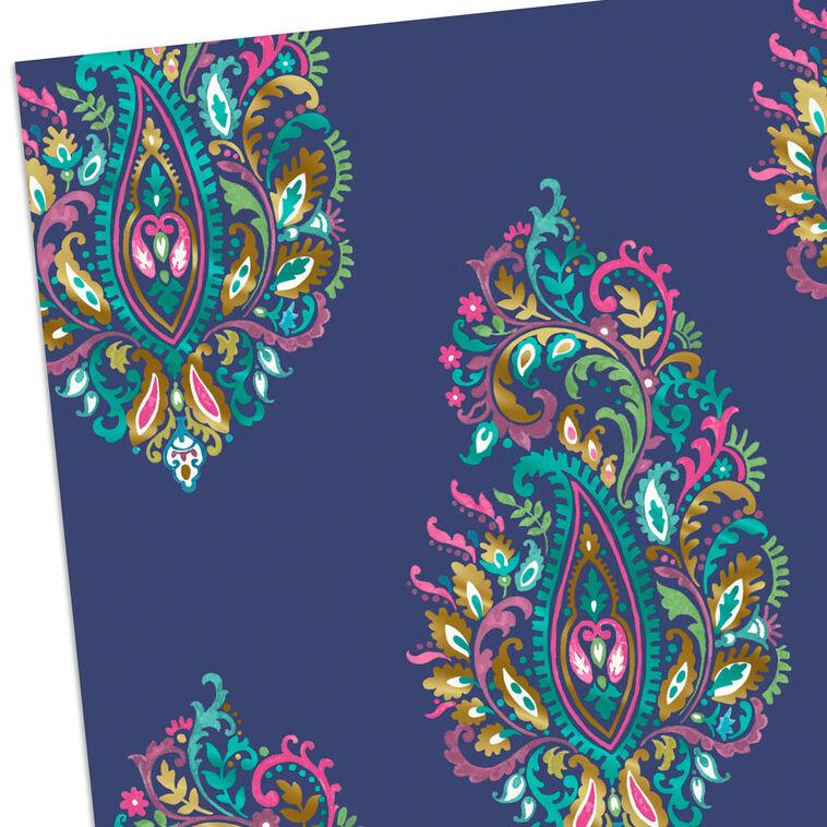 Hallmark Elegant Paisley Pattern Blank Card