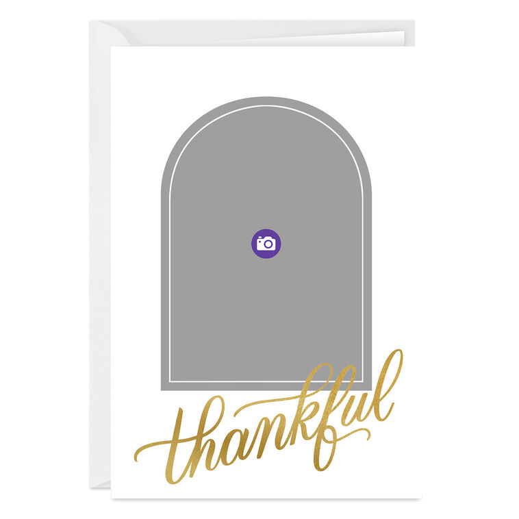 Hallmark Elegant Thankful Custom Card