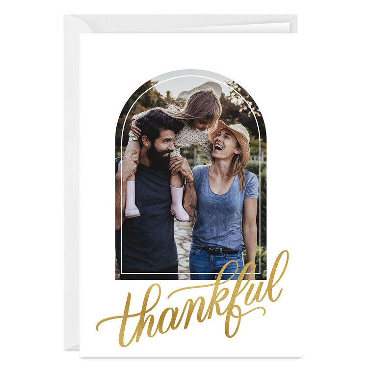 hallmark Elegant Thankful Custom Card