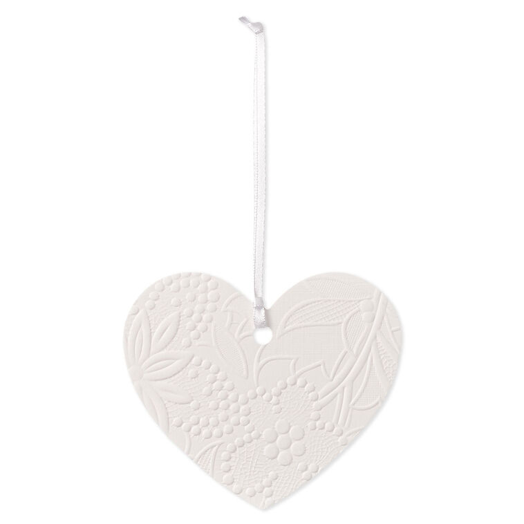 hallmark Embossed Lace Heart Large Gift Trim