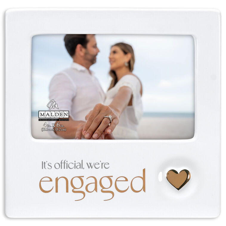 hallmark Engagement Ceramic Picture Frame 4x6
