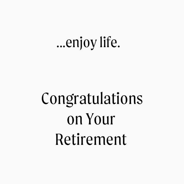 Hallmark Enjoy Life Retirement Card