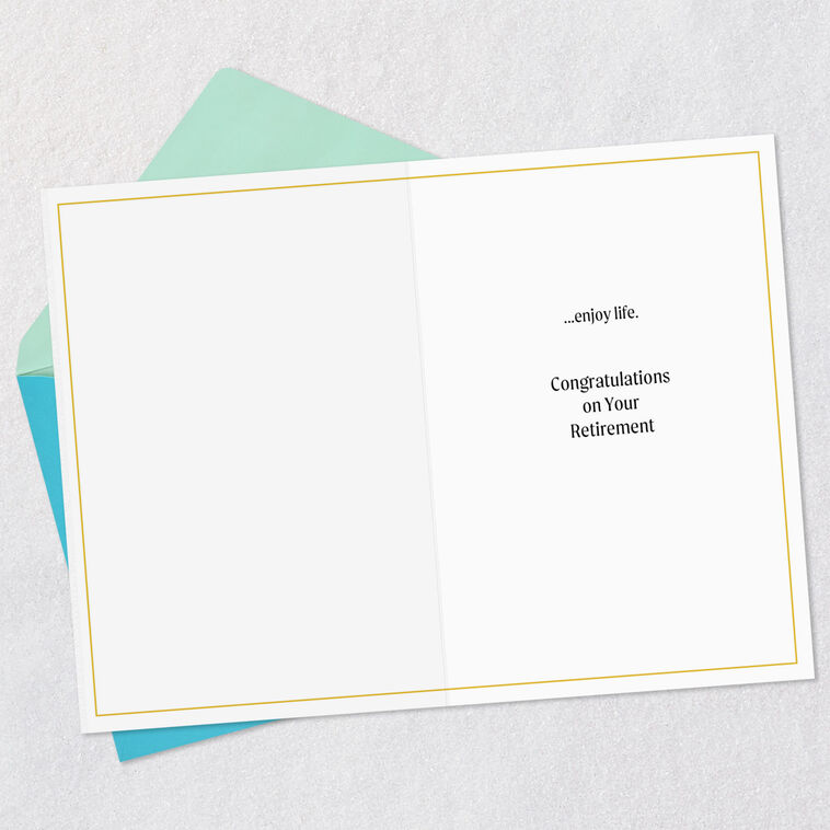 Hallmark Enjoy Life Retirement Card