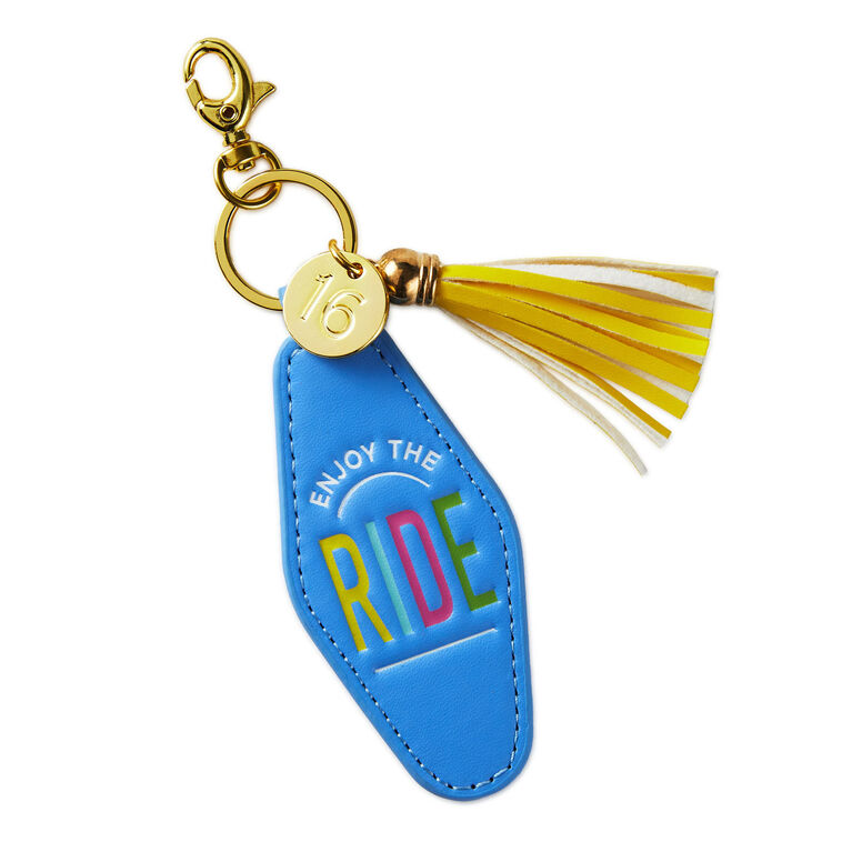 hallmark Enjoy the Ride 16th Birthday Key Ring